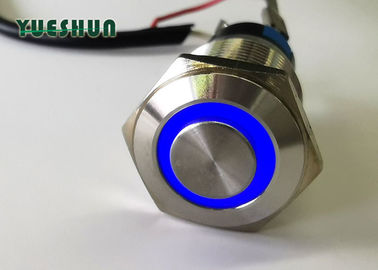China interruptor de botón iluminado 16m m, interruptor de botón de aluminio del acero inoxidable distribuidor