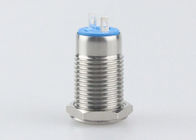 Silver Color Panel Mount Push Button , 12mm Latching Push Button Switch