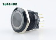 China Anillo de la luz del interruptor de botón del aluminio del artículo 22m m LED para la prolongada prensa compañía