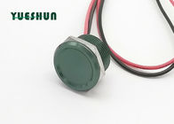 Interruptor de botón piezoeléctrico del cuerpo del color verde, interruptor de botón de aluminio