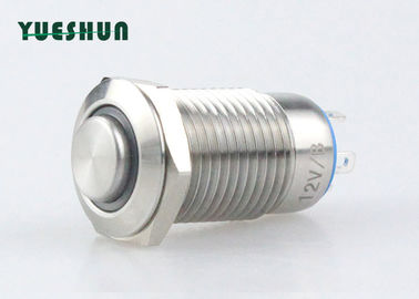 China botón del metal de 12V 36V 12m m LED, interruptor de botón momentáneo iluminado fábrica