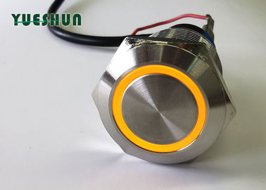 China Mini interruptor de botón de la luz del LED 19m m que traba a prueba de humedad momentáneo distribuidor