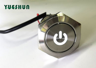 China 1NO 1NC IP67 iluminó la sensación del tacto de la prenda impermeable del interruptor de botón Niza fábrica