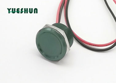 China Interruptor de botón piezoeléctrico del cuerpo del color verde, interruptor de botón de aluminio fábrica